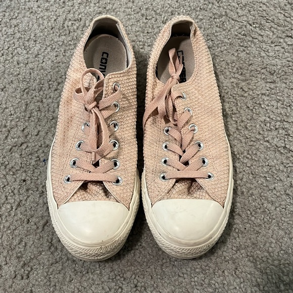 CONVERSE ALL STAR 560300F TEXTURED PINK LOW TOP SNEAKERS SHOES Women's SIZE 9 - Picture 3 of 6